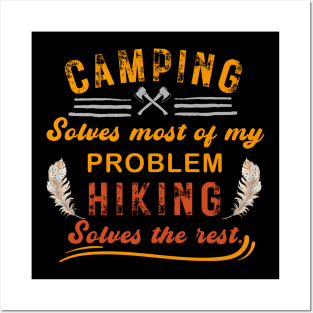 Funny Camping and Hiking Posters and Art